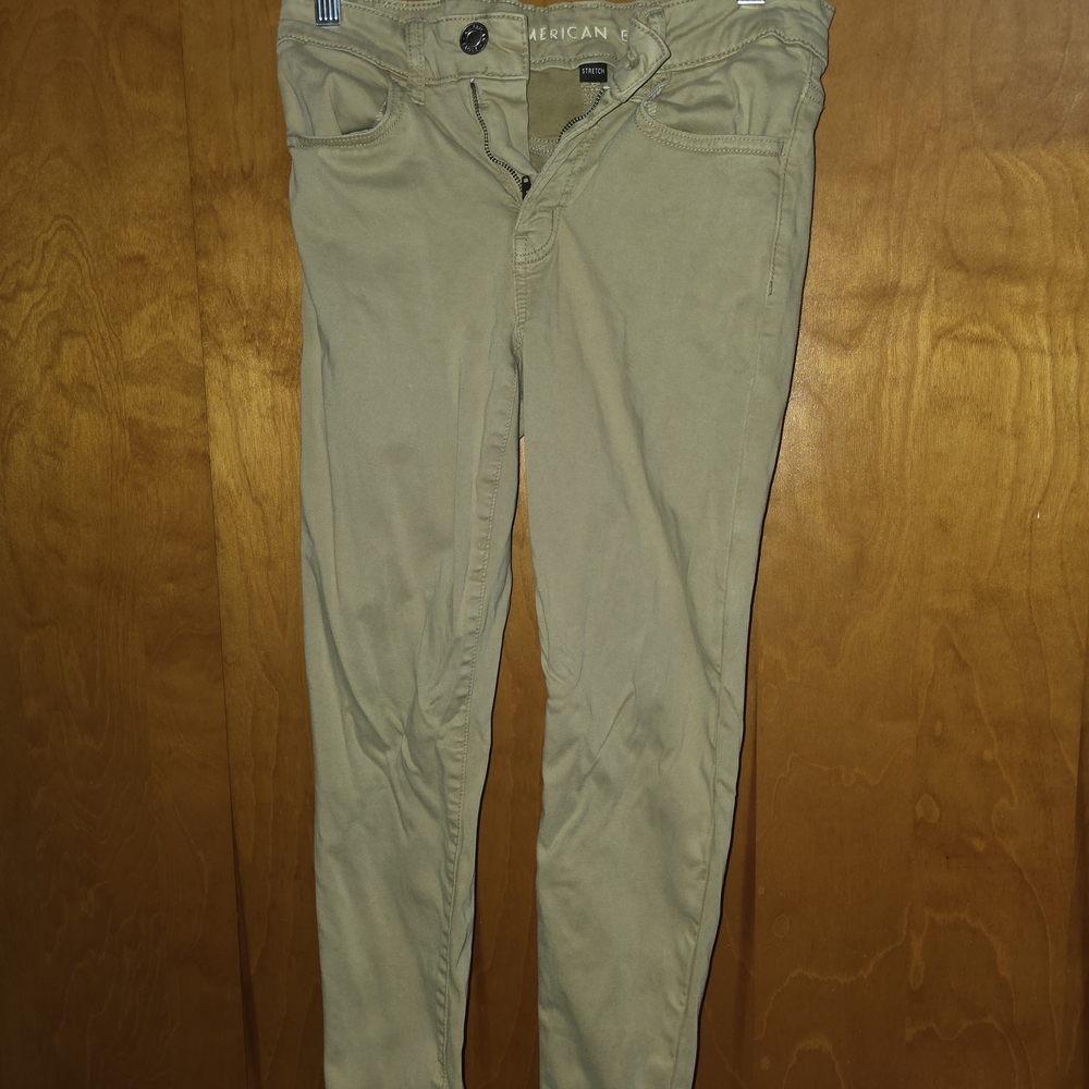 American Eagle Outfitters Skinny Pants in Olive